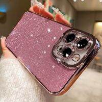 Floveyoo เคสซิลิโคนแวววาวชุบสี่เหลี่ยมหรูหราสำหรับ iPhone 14 13 12 11 Pro Max 12 13 Mini X XR XS 7 8 14 Plus SE 2