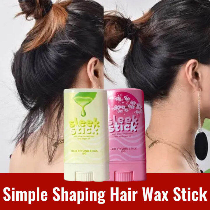 Sleek Stick Hair Styling Wax Aloe Vera Extract Argan Oil & Sunflower