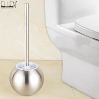 Stainless Steel Toilet Bowl Brush Bathroom Toilet Brush Holder With Base Toilet Brush Set Home Cleaner Brush Nickel S0309