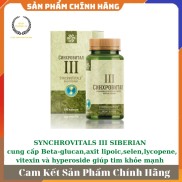 Synchrovitals III Siberian Health