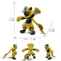 Zeraora โปเกมอนตุ๊กตานุ่มสัตว์ร้อนยัดไส้ของเล่นของขวัญที่ดีสำหรับเด็กจัดส่งฟรี