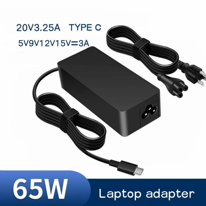 20v3-25a-duxwire-ที่ชาร์จ65w-ชนิด-c-usb-c-สากล2-25a-พลังงานแล็ปท็อปอะแดปเตอร์สำหรับเลโนโวติ้งแพดเอชพีโน๊ตบุ๊ค-dell-asus-pd3-0-yuebian