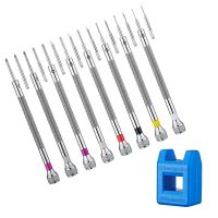 Micro-Precision Jewelry Screwdriver 0.6-1.6mm 8PCS Watch Screwdriver Set with 8 Extra Replacement Blades