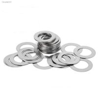 ▨☾❄ 50PCS M7x10/12 thin washer 0.1mm 0.2mm 0.3mm 0.5mm 1mm Stainless Steel 304 Ultra-thin Flat Washer Gasket Gap Adjustment washer