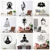 New Buddha Art Vinyl Wall Stickers Wallpaper For Living Room Home Decorative Religious Wall Decals Sticker Mural Wall Decor