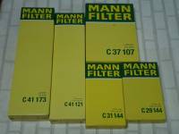 กรองอากาศ Benz W124 ( 1984 - 1993 ) ทุกรุ่นย่อย  /  Engine Filter Mann C41121 , C29144 , C41173 , C37107 , C31144 , C48183