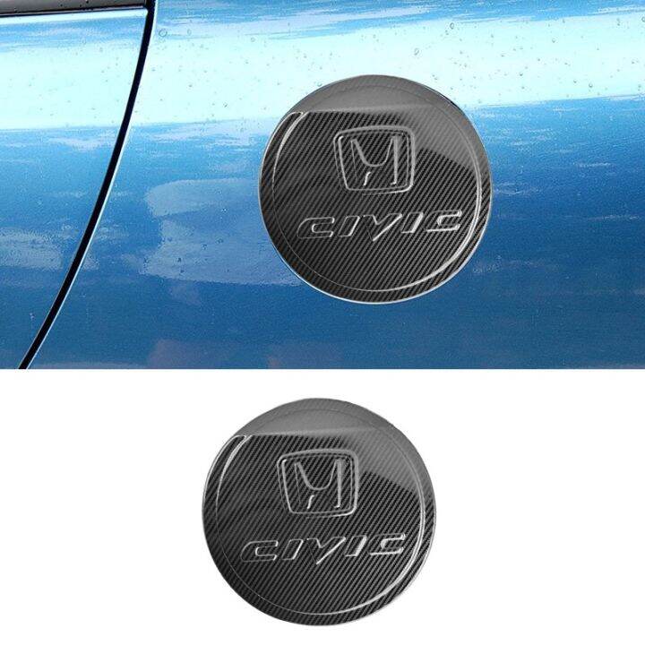 (huish6)For HONDA CIVIC 20062015 carbon fiber pattern fuel tank cover,CIVIC FD FB fuel tank