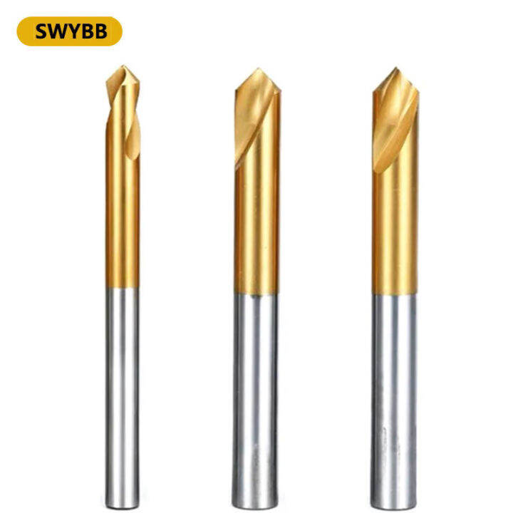 HSS Spot Drill NC CNC Center Bit 60 90 120 Degree TiN Coated Double