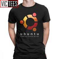 Humor Ubuntu Linux For Human Beings T-Shirt For Men 100 Premium Cotton T Shirts Programming Programmer Classic Clothing Europe