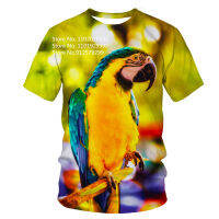 2023 newMens 3d Animal Parrot T-shirts Rock Hip Hop Vintage Birds Clothes Fashion Tshirt Male Unisex Streetwear Tees