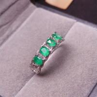 natural emerald ring new 925 Sterling Silver Natural Gemstone precious gemstone precious gift