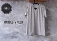 เสื้อยืดสี Marble  (สีเทา) - V-Neck (คอวี)