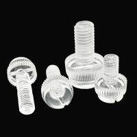 10X M3 M4 M5 M6 M8 Akrilik Bening Transparan Plastik Knurl Slotted Head Adjust Toolless Thumbscrew Tangan Mengencangkan Sekrup Baut Jempol