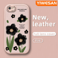 YIWESAN เคสสำหรับ IPhone 6 Plus,IPhone 6S Plus IPhone 7 Plus IPhone 8 Plus SE 2020เคสดีไซน์ใหม่ลายดอกไม้สุดสร้างสรรค์เคสใส่โทรศัพท์หนังซิลิโคนนิ่มเคสมือถือกันกระแทกป้องกันการตกพร้อมเคสป้องกันกล้องคลุมทั้งหมดเลนส์กล้อง