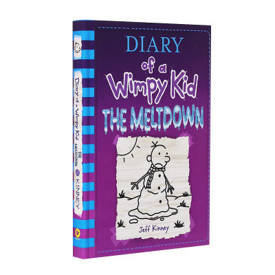 ไดอารี่ของเด็ก13ภาษาอังกฤษต้นฉบับอเมริกันสุมุดบันทึกปกแข็งของWimpy Kid13หนังสือเด็กMeltdownเจฟฟ์จินนี่6-12ปีเด็กภาษาอังกฤษขั้นสูงอ่านKubaoไดอารี่
