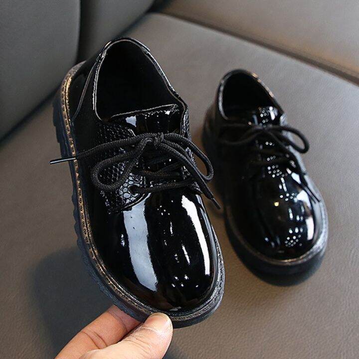 Boys Shoes In Leather White Black Kids Wedding Shoes Oxford Formal Sneakers  Toddler Baby School Shoes For Boys And Girls 21-36 