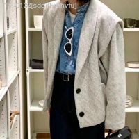 ☃❅ sdeifhruhvfu Senhoras Metade Gola Aberta Herringbone Curto Cardigan Casaco Outono Inverno das Mulheres Elegante Commuter Breasted Jacket