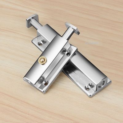 4 6 Inch Automatic Spring Latch Button Lock Surface Mounted Bolt Zinc Alloy Wooden Bathroom Door Buckle