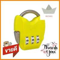 กุญแจรหัส CYBER LOCK PL802 38.3 มม. รหัส 3 หลัก สีเหลืองCOMBINATION PADLOCK CYBER LOCK PL802 38.3MM 3-DIGIT YELLOW **ขายดีที่สุด**