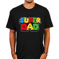 Super Dad Men Tshirt Colorful Short Sleeve Mario Luigi Father Day Gift For Dad SofSpun Cotton Hipster Cool Tops Tee