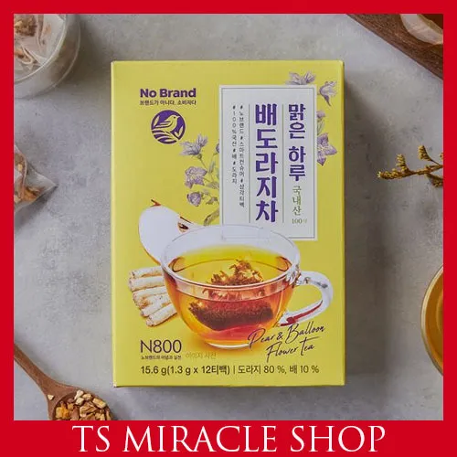 No Brand Pear Bellflower Tea 12 Tea Bags Korean traditional tea Cold