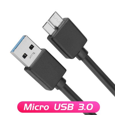 ANMONE USB 3.0ตัวผู้สาย A ไปยัง Micro B สำหรับดิสก์ฮาร์ดไดรฟ์เสริมฮาร์ดไดรฟ์ข้อมูลสายสายชาร์จสำหรับ Note3 Samsung S5