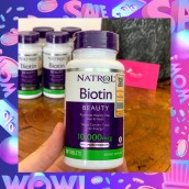 HCMHÀNG CTY NHẬP KHẨU - MẪU MỚI Natrol Biotin 10000 Mcg Viên Uống Hỗ Trợ