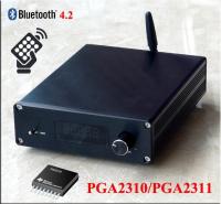 เสร็จ F3บลูทูธ4.2 Preamplifier ระยะไกลสเตอริโอไฮไฟ PGA2310เครื่องขยายเสียงปรีแอมป์