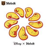 ◙ ที่ครอบหัวไม้กอล์ฟ Volvik เกาหลีใต้ ข้อต่อ Disney ชุดเหล็กปักหมีพูห์ ชุดเหล็กกอล์ฟ 9 แพ็ค