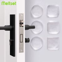 Transparent Door Handle Bumper Protective Plug Silicone Mute Door Stopper Shock Absorber Self Adhesive Wall Protection Door Stop Door Hardware Locks