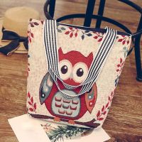 [กระเป๋าแฟชั่นร้อน688] Bolso De Lona Con Estampado De Dibujos Animados Para Mujer Bandolera De Hombro Bolsa Masculina