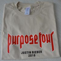 เสื้อยืดแขนสั้น ลาย Purpose tour แบบ Justin Bieber สไตล์ฮิปฮอป สำหรับผู้ชาย