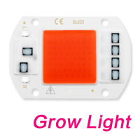 10pcs COB Chip LED Grow Light Phyto Lamp AC 220V 110V 50W 30W 20W Full Spectrum No need driver For Growth Flower Seedling Plant