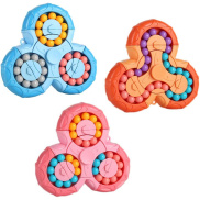 Đồ chơi xếp hình rubik hạt đậu Giscoo nhiều màu, vòng xoay 6 mặt 360 độ
