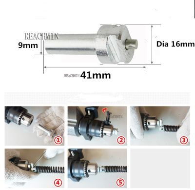 【LZ】 Toilet Sink Drain Cleaner Device Pipeline Dredge Device Spring Drill Adapter Connector