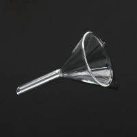 5Pcslot 75mm Clear Glass Subuliform Funnel with straight short neck For Laboratory Use