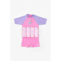 ชุดว่ายน้ำฝึกลอยตัว Mothercare swimsafe pink float suit 1-2 years UA424