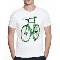 Bicycle Cycling Watercolor Painting Vintage Fixed Gear Print Art T-Shirt Hipster Harajuku Casual Top Fashion Graphic Male Tshirt