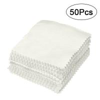 ◕ LUOEM 50cs Cleaner Clean Glasses Lens Cloth Wipes For Sunglasses Microfiber Eyeglass Cleaning Cloth For Camera Computer 8x8 cm