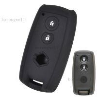 ซิลิโคนที่สำคัญปกระยะไกลกรณี Fob สำหรับซูซูกิสวิฟท์แกรนด์ Vitara SX4 Scorss XL-7 Keyless Fob เชลล์ผิวผู้ถือพวงกุญแจพวงกุญแจป้องกัน