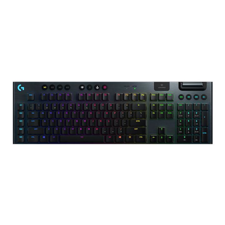 logitech-g913-light-speed-carbon-linear-sw-mechanical-gaming-keyboard-แป้นภาษาไทย-อังกฤษ-ของแท้-ประกันศูนย์-2ปี