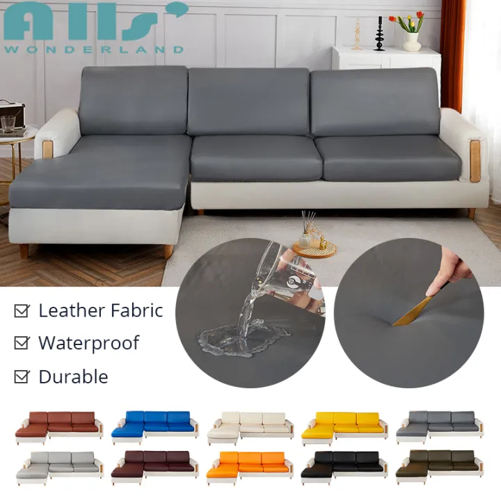 Solid Pu Leather Sofa Cover Waterproof Seat Case Elastic Stretchable Slipcover Washable Oil Proof Cushion Anti Slip Pet Dog Furniture Protector Lazada Singapore Solid Pu Leather Sofa Cover Waterproof, Seat Protector For Leather Sofa