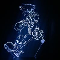 20213d Night Lamp Game Kingdom Hearts Sora Keyblade Figure Children LED Night Light Colorful LED Decoration Lamp for Kids Bedroom