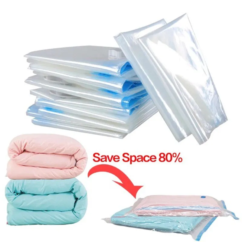 Vacuum Bag For Clothes Storage Bag, Transparent Border Folding