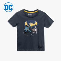 Pena House เสื้อยืดเด็กพิมพ์ลาย Batman ผ้าคอตตอน100% สีเทาเข้ม