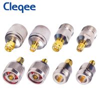 Cleqee 2pcs N To SMA Adapter N Male To SMA Male Plug Female Jack RF Connector 4 Type Test Converter Fast Shipping Electrical Connectors