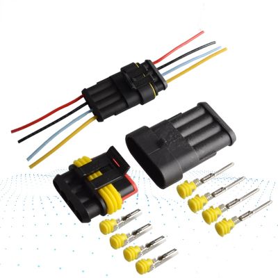 【CW】✘♧  Manufacturer 4 Pin Way Sealed Electrical Wire Plug Set New Car Part Automotive connectors