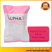 Xà Phòng Tắm Trắng Alpha Arbutin Soap 3 Plus 80g-Xoá Thâm Mụn Li Ti