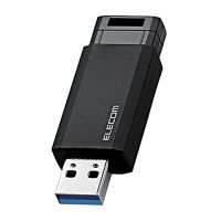 [ส่งตรงจากญี่ปุ่น] ELECOM ที่เก็บข้อมูล USB 64GB USB3.2 (Gen1) /USB3.1 (Gen1)/USB3.0/Usb2.0แบบเคาะสีดำ MF-PKU3064GBK/E,ของแท้100%,Gratis Ongkir