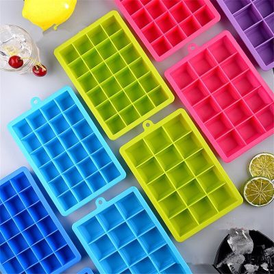 15/24 Cavity Silicone Ice Cube Tray with Lid Ice Cube Mold Food Grade Silicone Whiskey Cocktail Drink Chocolate Ice Cream Maker Ice Maker Ice Cream Mo